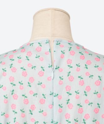 ワンピース HOLIDAY FLOWER PADDED SHOULDER LONGDRESS FLOWER PADDED SHOULDER LONG DRESS