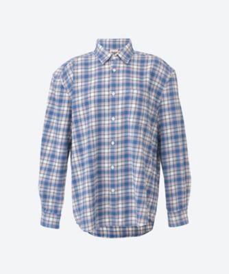 ＜HOLIDAY (Women)＞ＣＨＥＣＫ　ＰＡＤＤＥＤ　ＳＨＯＵＬＤＥＲ　ＤＡＭＡＧＥ　ＢＩＧ　ＳＨＩＲＴ　２６１０２００７