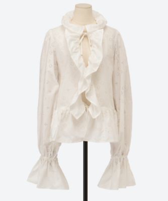 LACE―LAYER DAMAGE DENIM PADDED 
