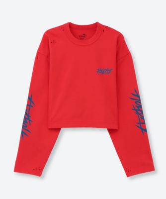 SUPER FINE DRY CROPPED DAMAGE L／S T