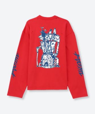 SUPER FINE DRY DAMAGE L／S T―SHIRT