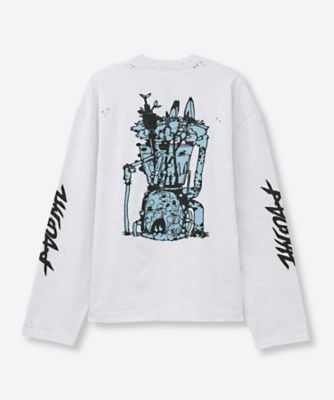 SUPER FINE DRY DAMAGE L／S T―SHIRT