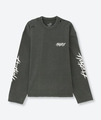 SUPER FINE DRY DAMAGE L／S T―SHIRT