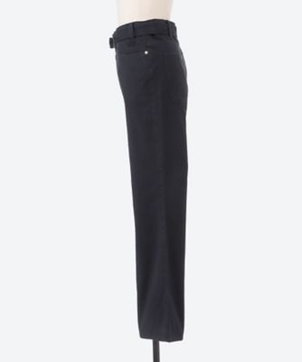 HIGH WAIST BELTED WIDE FLARE