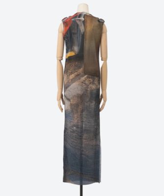 SHEER GRAPHIC DRESS ＊SLEEVELESS