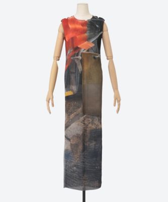 ＜kotohayokozawa (Women)＞ＳＨＥＥＲ　ＧＲＡＰＨＩＣ　ＤＲＥＳＳ　＊ＳＬＥＥＶＥＬＥＳＳ　ＴＤＸ６Ｓ―ＧＲ―ＤＲ０１