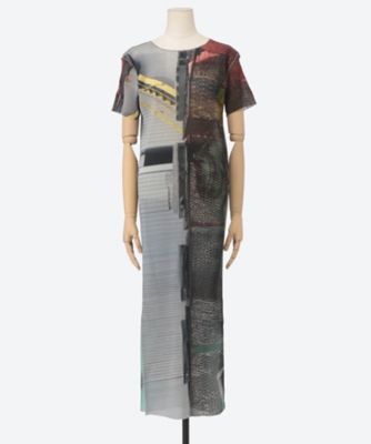 SHEER GRAPHIC DRESS ＊SHORTSLEEVE