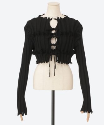 flow short cardigan OCS26105 | OPEN