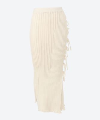 flow wrap skirt OCS26202 | OPEN SESAME CLUB