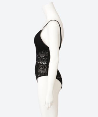 openwork bodysuit OCS26110 | OPEN SESAME