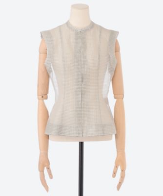OHROHEE (Women)/オロヒー ＳＩＬＫ　ＯＲＧＡＮＤＹ／ＶＩＣＴＯＲＩＡＮ　ＴＯＰ　２６０１ＢＬ０００５