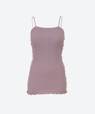 ＜HAKUJI (Women)＞Ｒａｎｄｏｍ　ｒｉｂ　ｏｐｅｎ　ｂａｃｋ　ｃａｍｉ　Ｈ２３２６９２