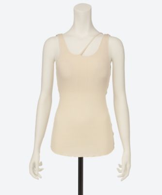 Random rib asym bra tanktop H232590