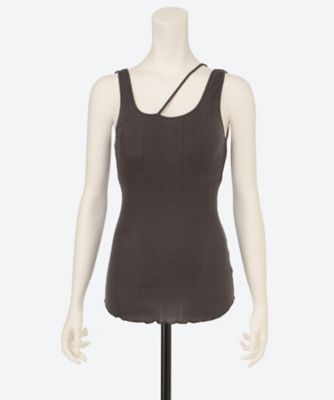 Random rib asym bra tanktop H232590