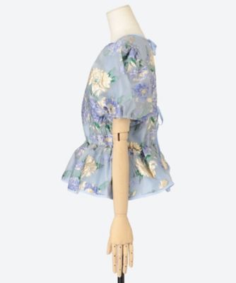 Lilt Floral Jacquard Top 