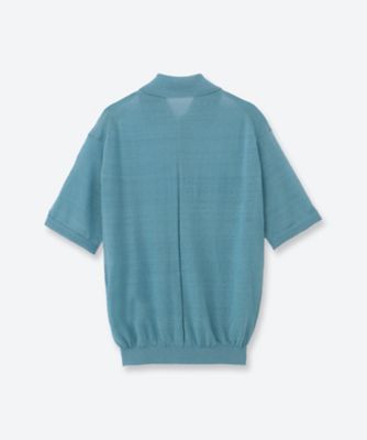16G LINEN NYLON SHEER KNIT POLO