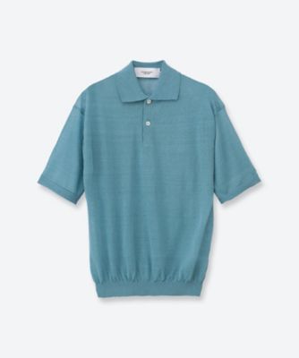 16G LINEN NYLON SHEER KNIT POLO