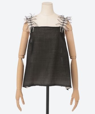 ＜PONTI (Women)＞Ｈｉｇｈ－ｔｗｉｓｔｅｄ　ｇａｕｚｅ　ｃａｍｉｓｏｌｅ　ＰＯ１Ｓ０１１