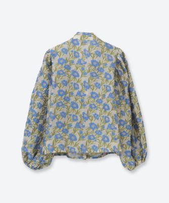 Iris Jacquard Bow Blouse 
