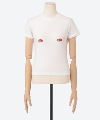 Baby Tee w／ Double Logo HGFOTL003