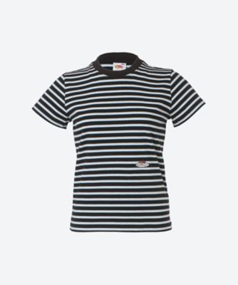 ＜HOMME girls (Women)＞Ｓｔｒｉｐｅｄ　Ｂａｂｙ　Ｔｅｅ　ＨＧＦＯＴＬ０１６