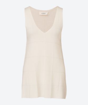 ＜RUOHAN (Women)＞ＩＶＯＲＹ　ＳＵＬＡ　ＴＡＮＫ　ＴＯＰ　ＲＥＫＮ０１５ＳＳ２６