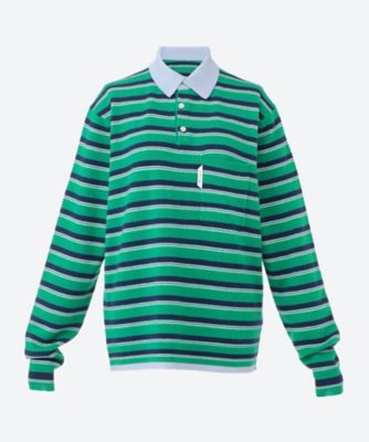 ＜HOMME girls (Women)＞Ｋｎｉｔ　Ｓｔｒｉｐｅ　Ｐｏｌｏ　ＨＧＫＮ０１９