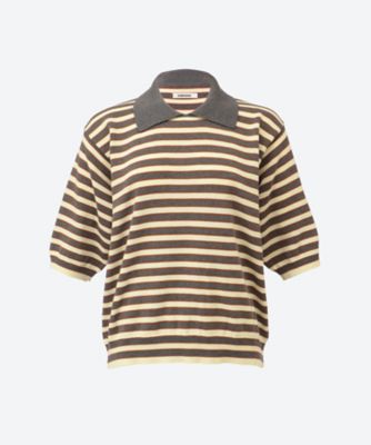 ＜CORDERA (Women)＞ＯＲＧＡＮＩＣ　ＣＯＴＴＯＮ　ＳＴＲＩＰＥＤ　ＰＯＬＯ　２６１０３１