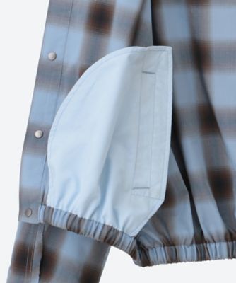 Blue Check Hooded Jacket FUS21JK09