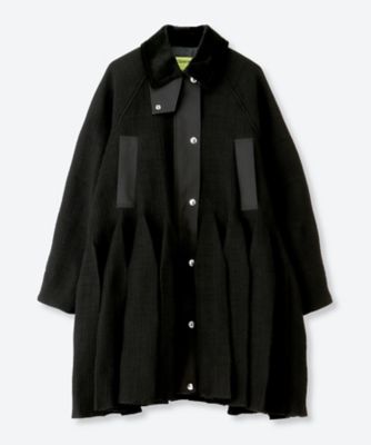 counter pleated tartan coat OH26AW