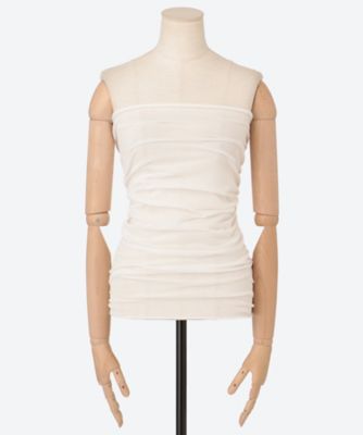 WHOLEGARMENTS KNIT SHEER BANDEAU 