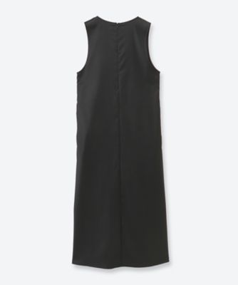 WOOL SILK SLEEVELESS ONEPIECE DRESS