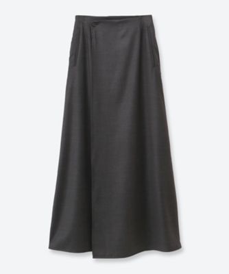 WOOL SILK WRAP SKIRT ST．1615 | ssstein