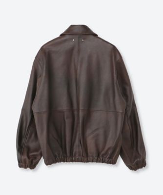 SHEEP LEATHER ZIP SHORT JACKET ST