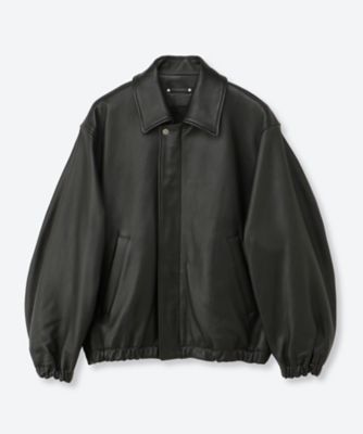 SHEEP LEATHER ZIP SHORT JACKET ST