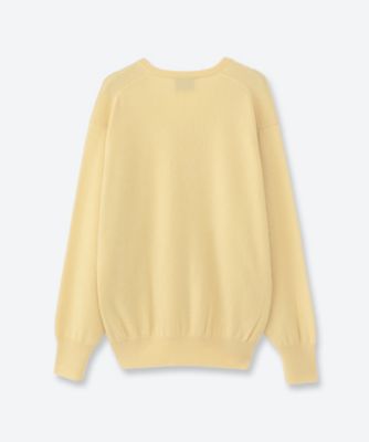 PURE CASHMERE KNIT V NECK LS ST．1629