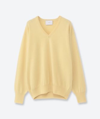 LIDNM Cashmere Slouch V-neck Sサイズ PURE CASHMERE KNIT V NECK LS ST．1629