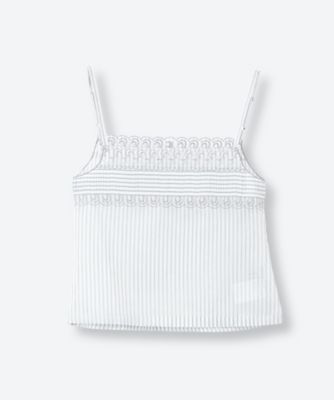＜LOW CLASSIC (Women)＞ＳＴＲＩＰＥ　ＳＥＥ－ＴＨＲＯＵＧＨ　ＬＡＣＥ　ＳＬＥＥＶＥＬＥＳＳ　ＬＷ２６５ＢＬ０７