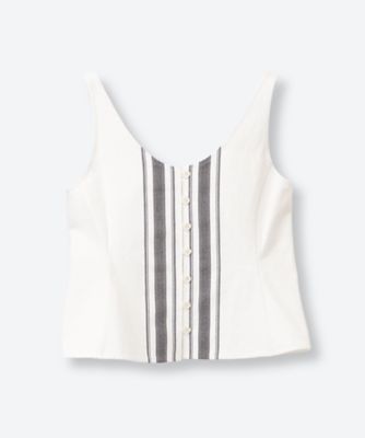 STRIPE SLEEVELESS TOP LW265BL04 | LOW