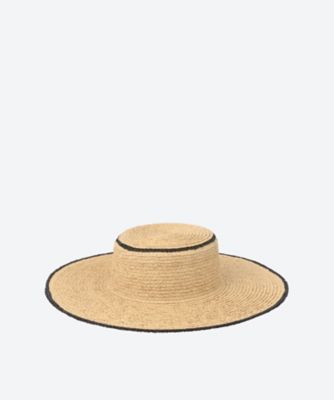x Kijima Takayuki Raffia Trim Hat