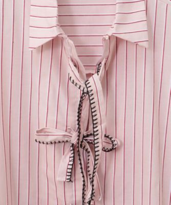 Henrik Stripe Bow Shirt