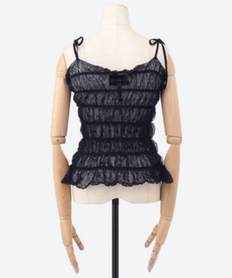 Shirring lace camisole 261902