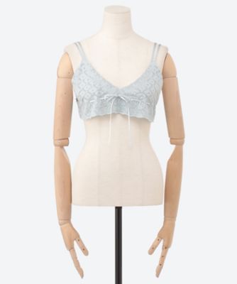 Cotton organdy short blouse
