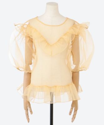 ESTHE（Woman）/エステ Ｏｒｇａｎｚａ　Ｂａｌｌｏｏｎ　Ｓｌｅｅｖｅ　Ｔｏｐ　２５２－３０４８ｂ