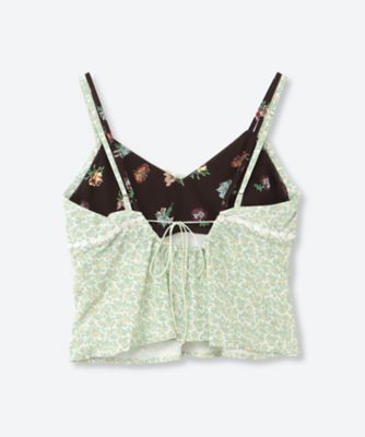 FLOWER PRINT DOUBLE STRAP CAMISOLE
