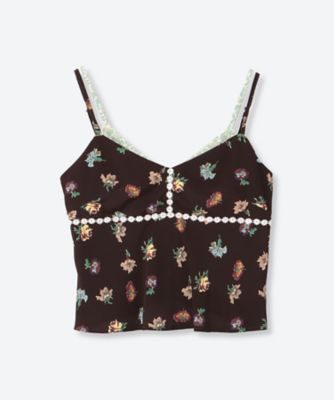 COTTON EYELET RIB FLOWER UP DOWN