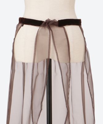 sheer apron F26A39 | FUMIE=TANAKA/フミエタナカ