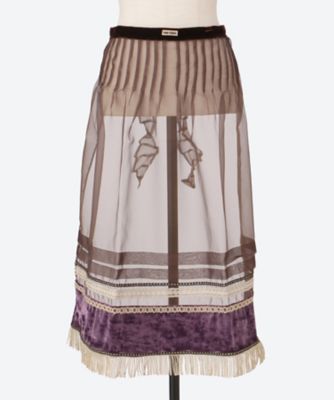 sheer apron F26A39 | FUMIE=TANAKA/フミエタナカ