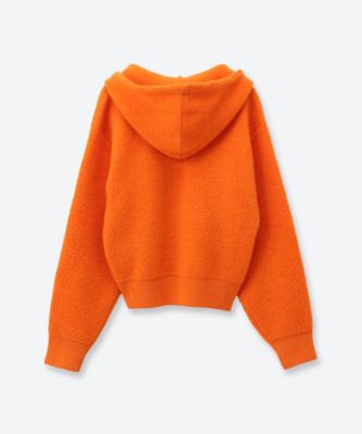 完売【定価82,500円】45R 千歳縮絨ニットの908ダッフルオールオレンジ NAP WOOL HOODIE KTX6A―KN01 | kotohayokozawa