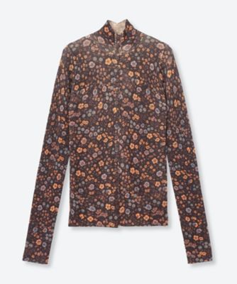 Floral Pattern Turtle Neck OCF26110